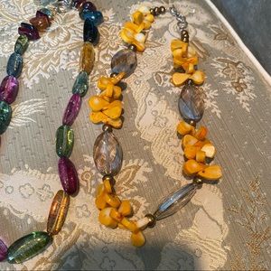 Bundle 2 beaded necklaces